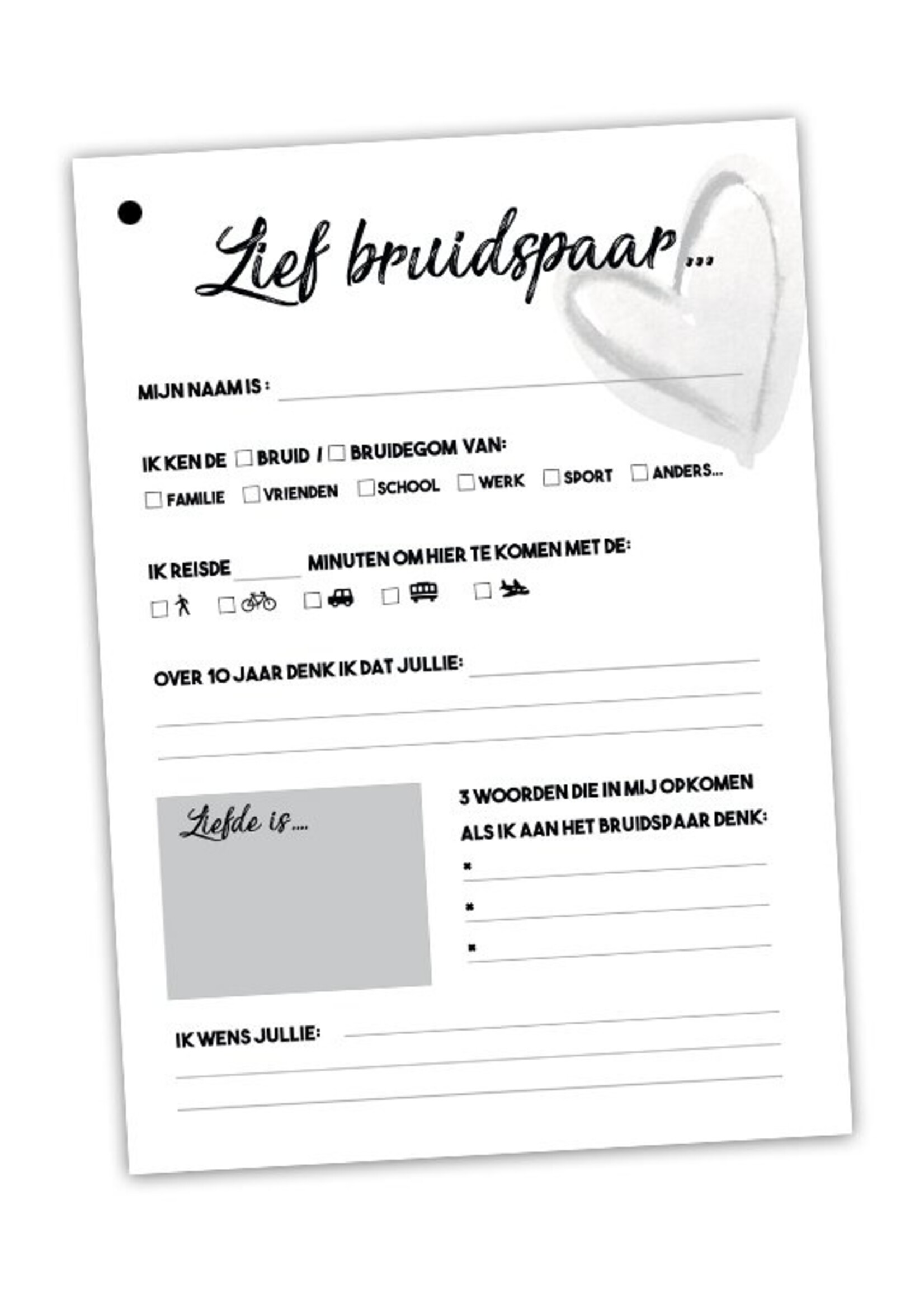 Gastenboek zwart/goud 50