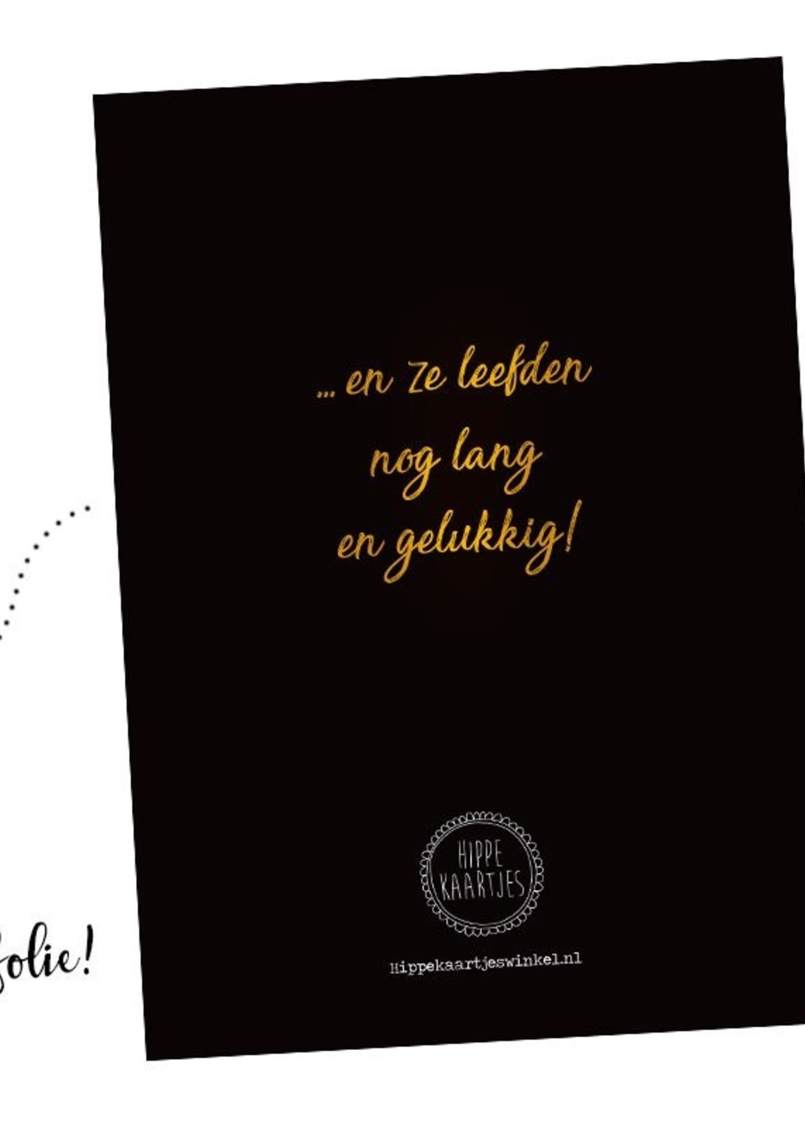 Gastenboek zwart/goud 50