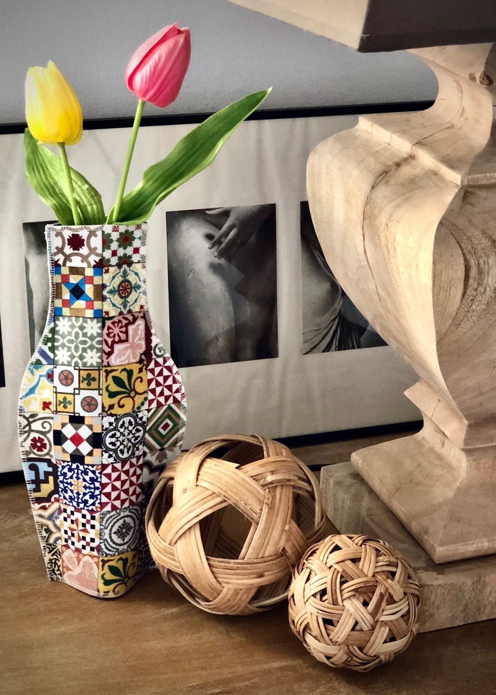 Modernista Tiles Cotton Flower Vase