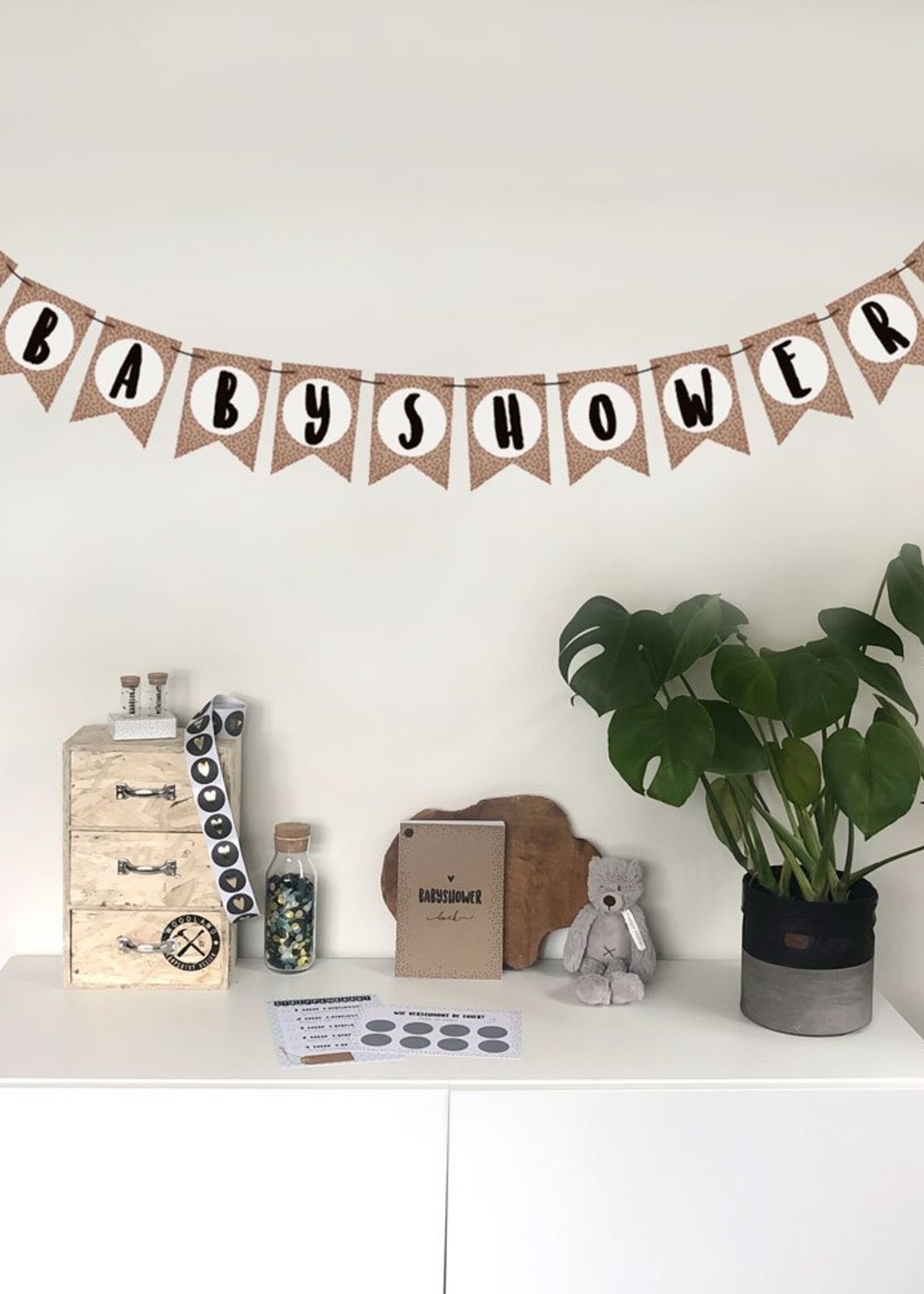 Babyshower slinger kraft