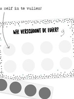 Kraskaart XL luier verschonen DIY