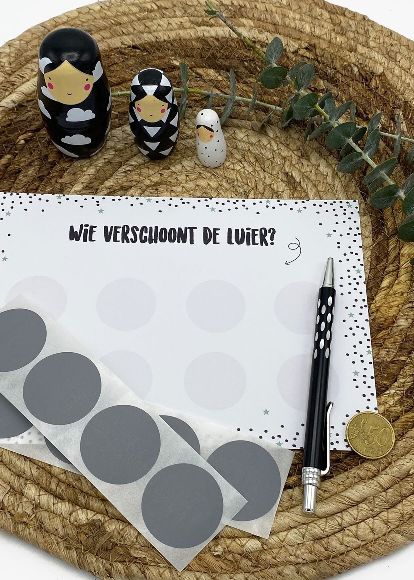 Scratch card XL diaper change DIY