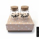 Haarlokje/melktandjes potjes in luxe cadeauverpakking Haarlokje/melktandjes potjes in luxe cadeauverpakking