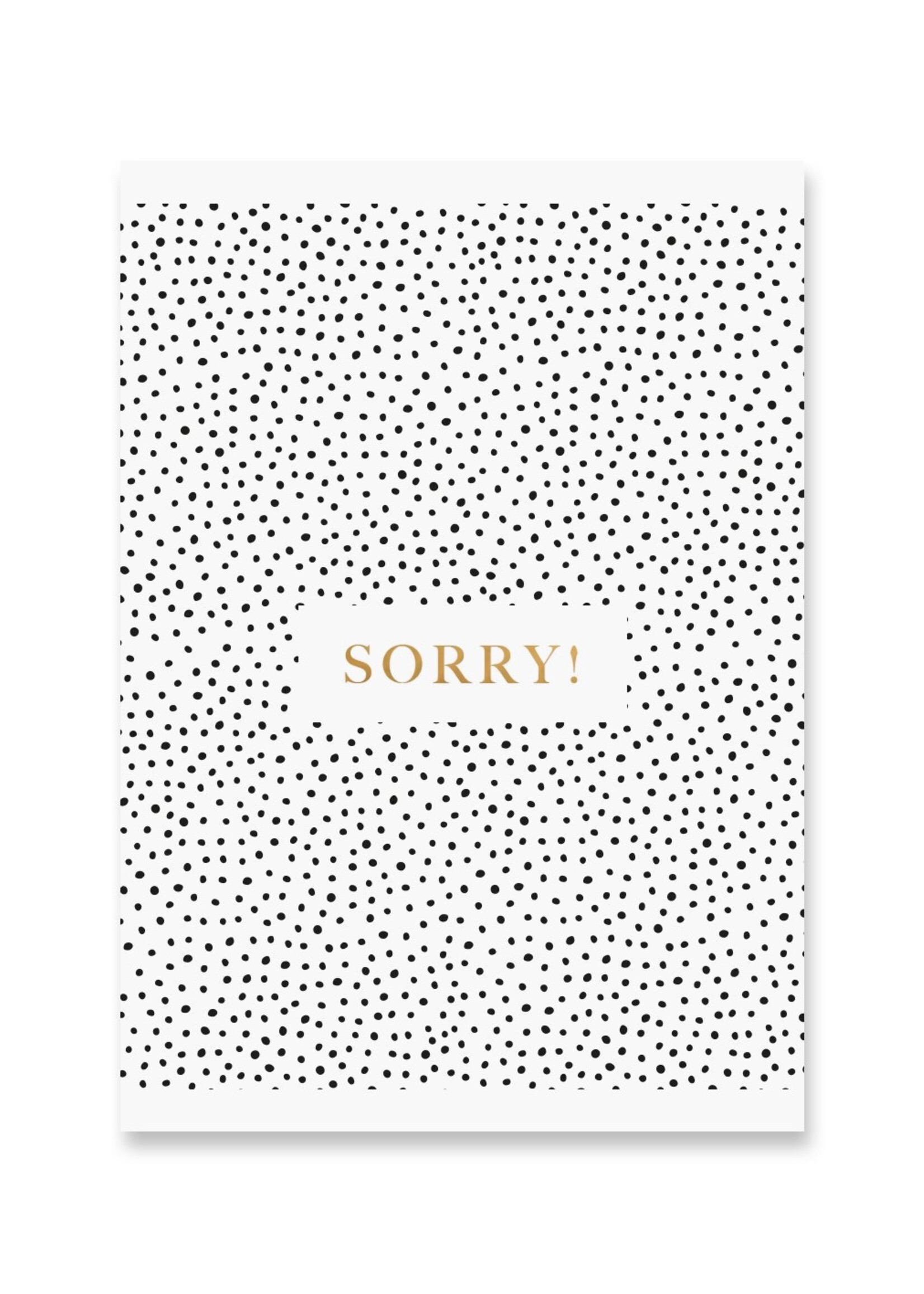 Card Sorry | Gold foil