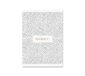 Card Sorry | Gold foil Card Sorry | Gold foil