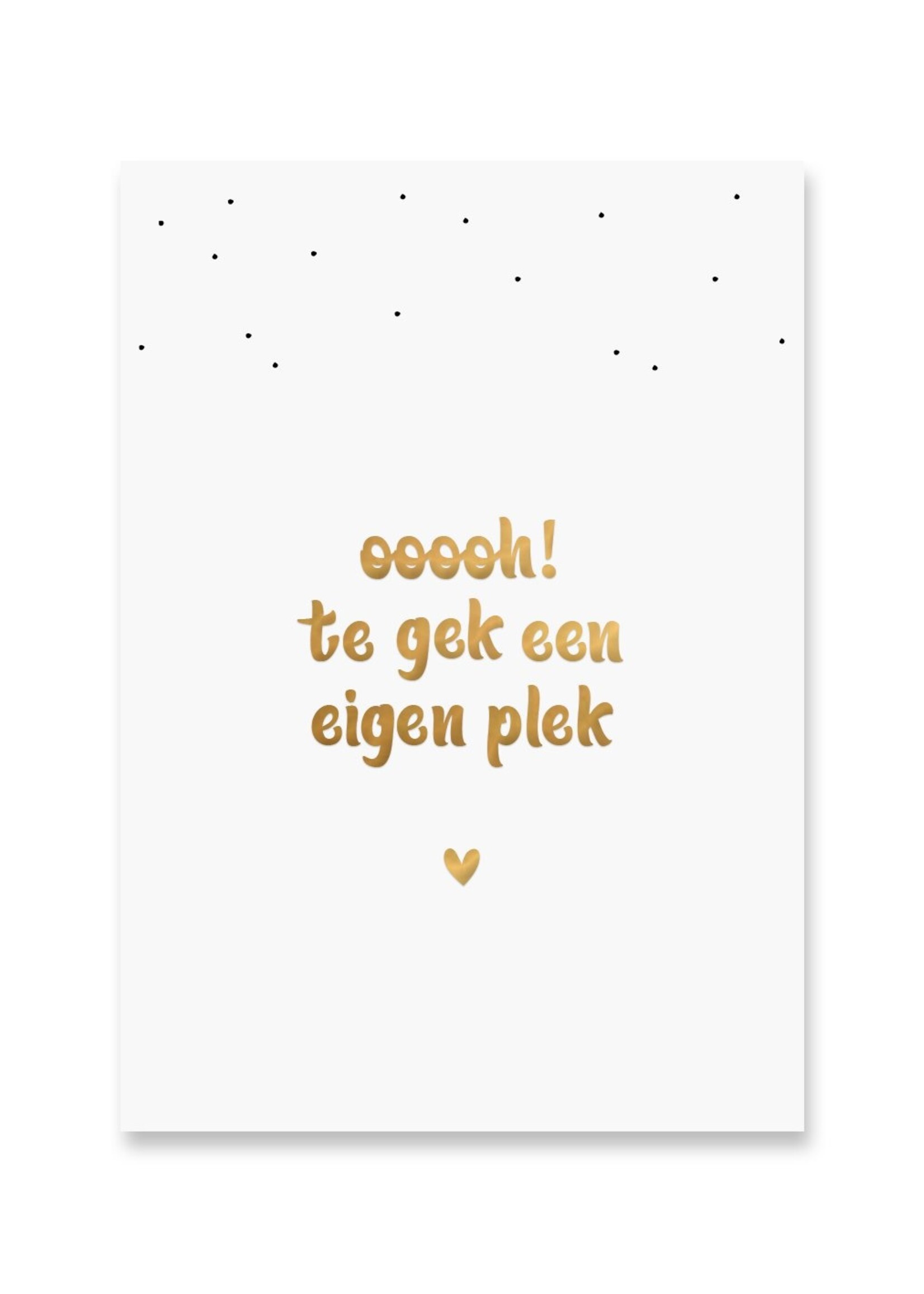Card Own place | Gold foil