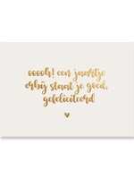 Card A year there | Gold foil