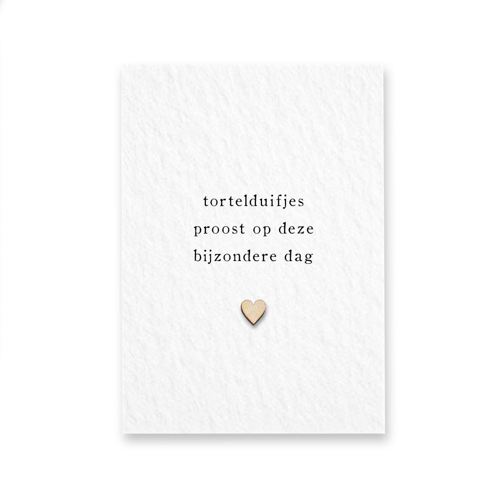 Kaart Tortelduifjes Kaart Tortelduifjes