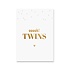 Kaart Twins | Goudfolie Kaart Twins | Goudfolie