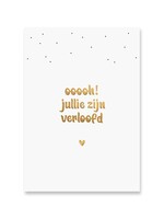 Engaged Card | Gold foil