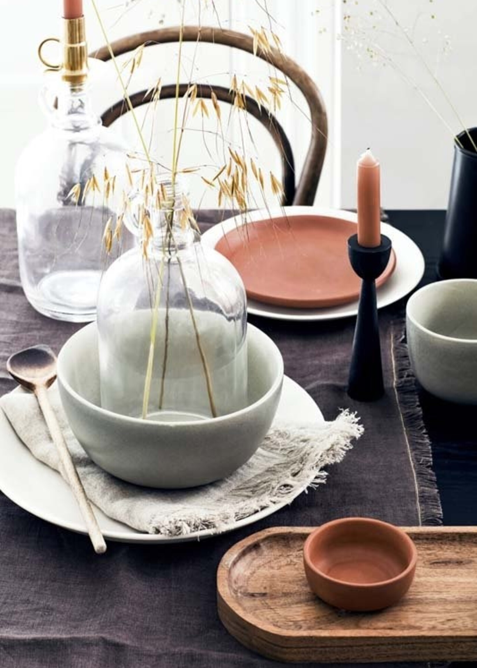 Candle Holder Metal Black small