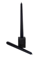 Kaarsblok Ster Hout Zwart 5x5x6cm