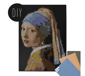 DIY poster met kleurrijke zelfklevende stippen - Vermeer DIY poster met kleurrijke zelfklevende stippen - Vermeer