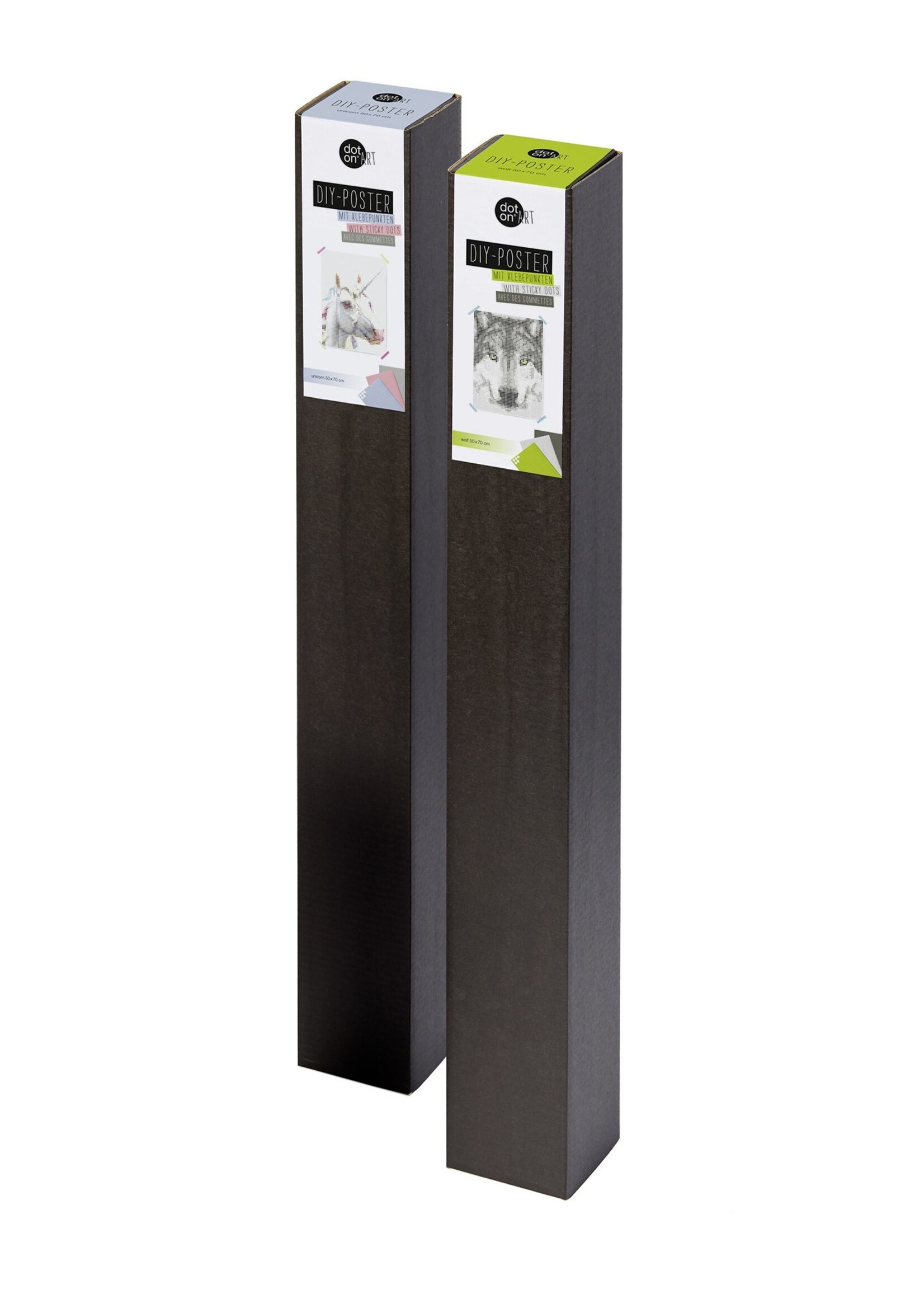 DIY poster met kleurrijke zelfklevende stippen - Vermeer