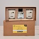 Gift set kaarsen en geurstokjes Limoenblad & Gember Gift set kaarsen en geurstokjes Limoenblad & Gember