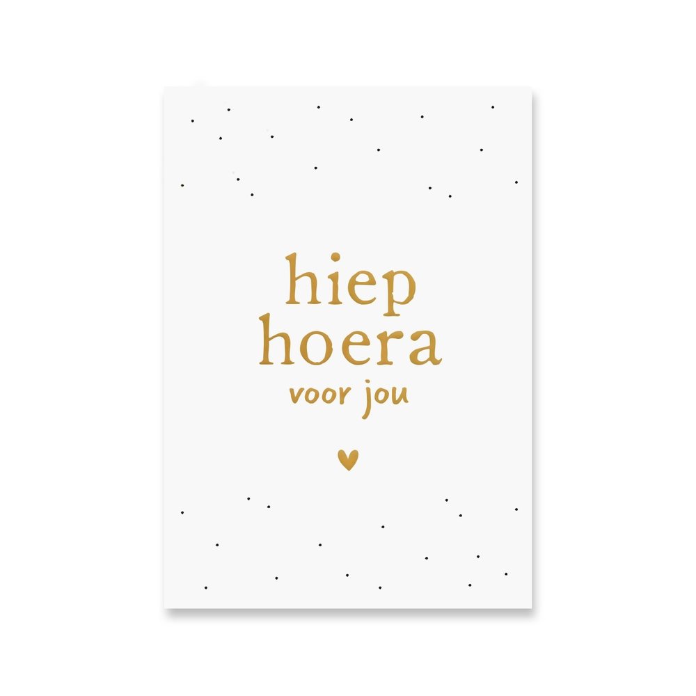 Card Hip Hooray | Gold foil Card Hip Hooray | Gold foil