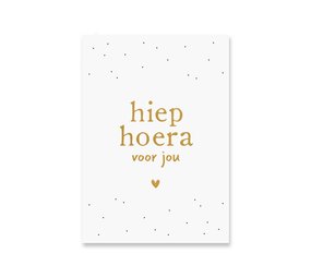 Card Hip Hooray | Gold foil Card Hip Hooray | Gold foil