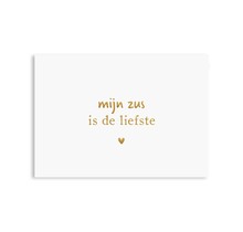 Card Sister Dearest | Gold foil