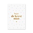 Card Kisses Santa | gold foil