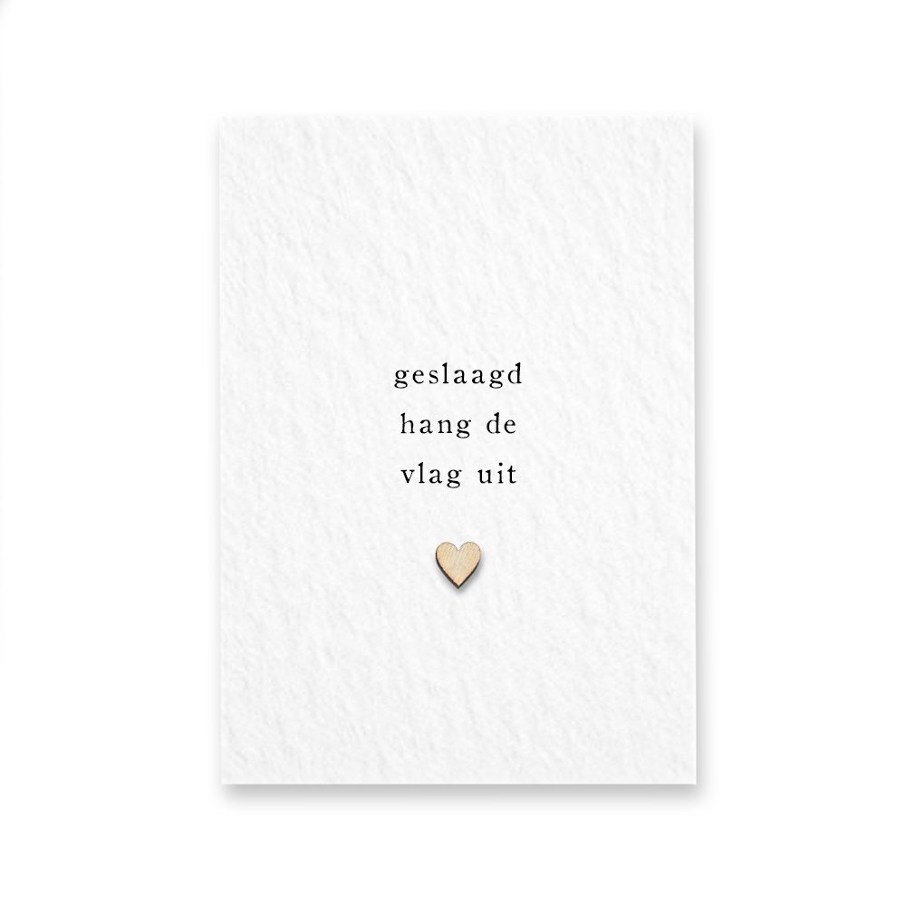 Kaart Geslaagd Kaart Geslaagd