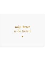 Card Brother Dearest | Gold foil