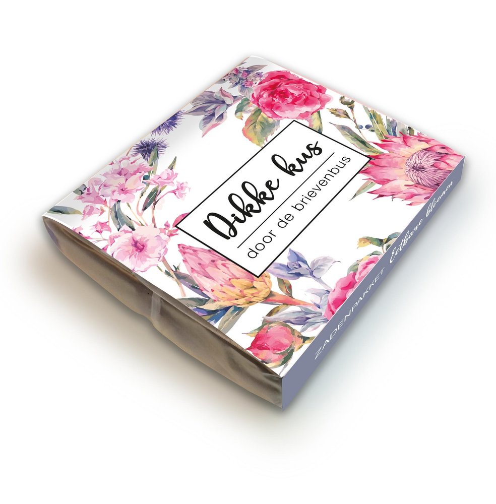 Seed packet edible flowers Big kiss through the letterbox Kdooh Kdooh