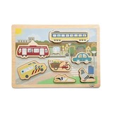 Wooden chunky blocks puzzle city Wooden chunky blocks puzzle city
