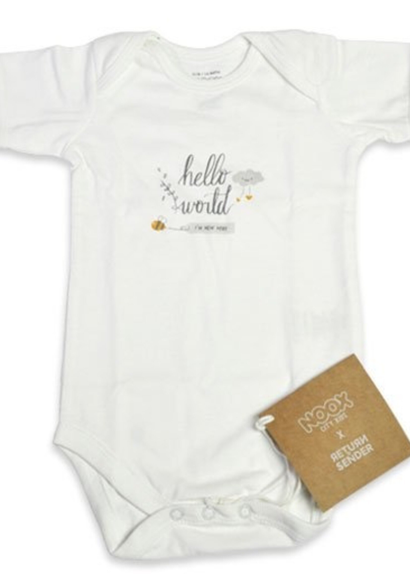 Romper - "Hello world I'm new here"