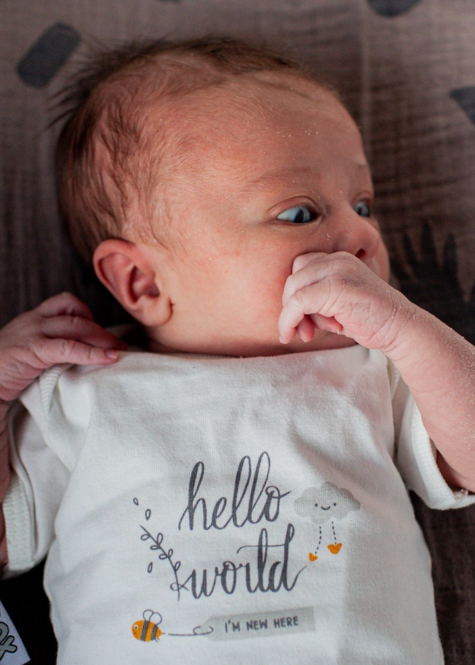 Romper - "Hello world I'm new here"