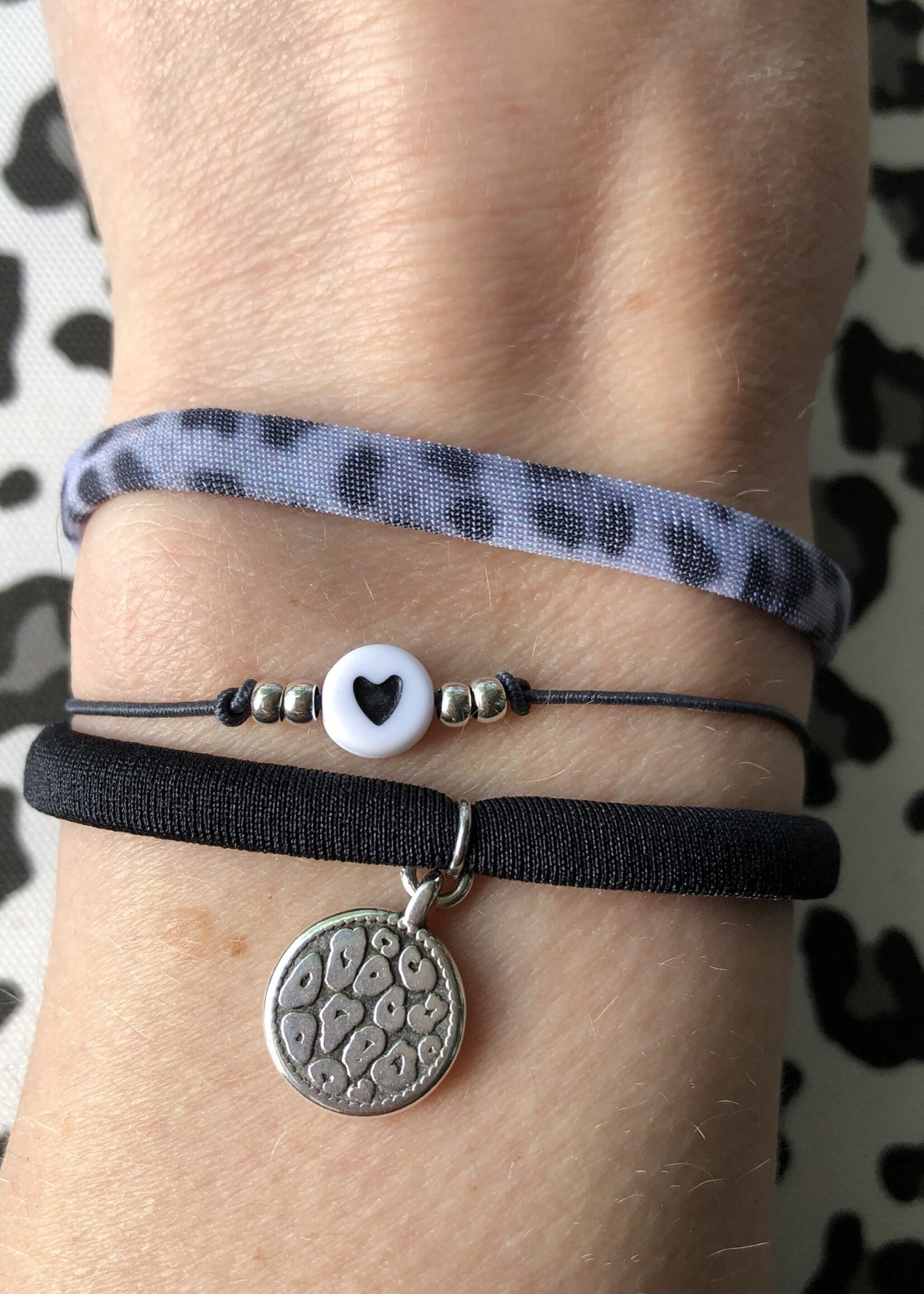 Bracelet black Heart