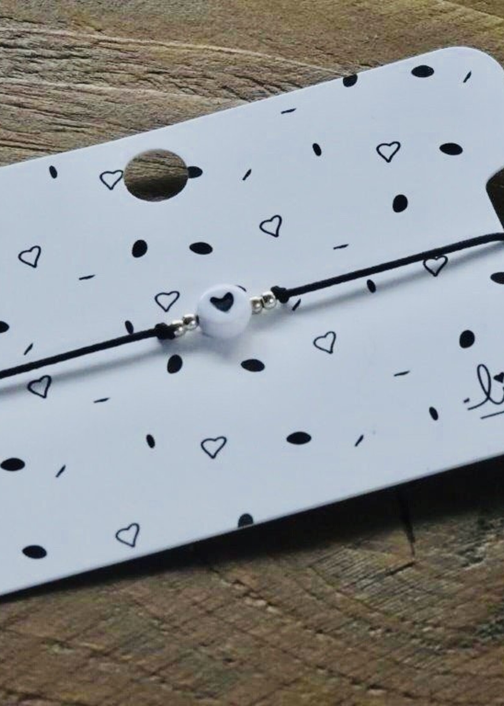 Bracelet black Heart