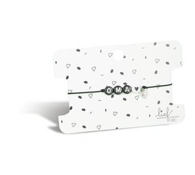 Armbandje zwart Oma Armbandje zwart Oma