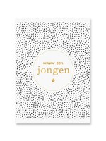 Kaart Jongen | Goudfolie