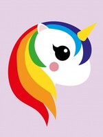 Kaart Eenhoorn Regenboog