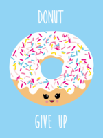 Card Donut Give Up