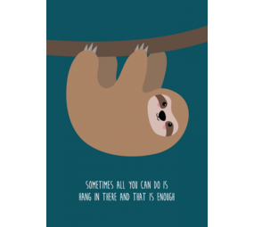 Kaart Hang in there Luipaard