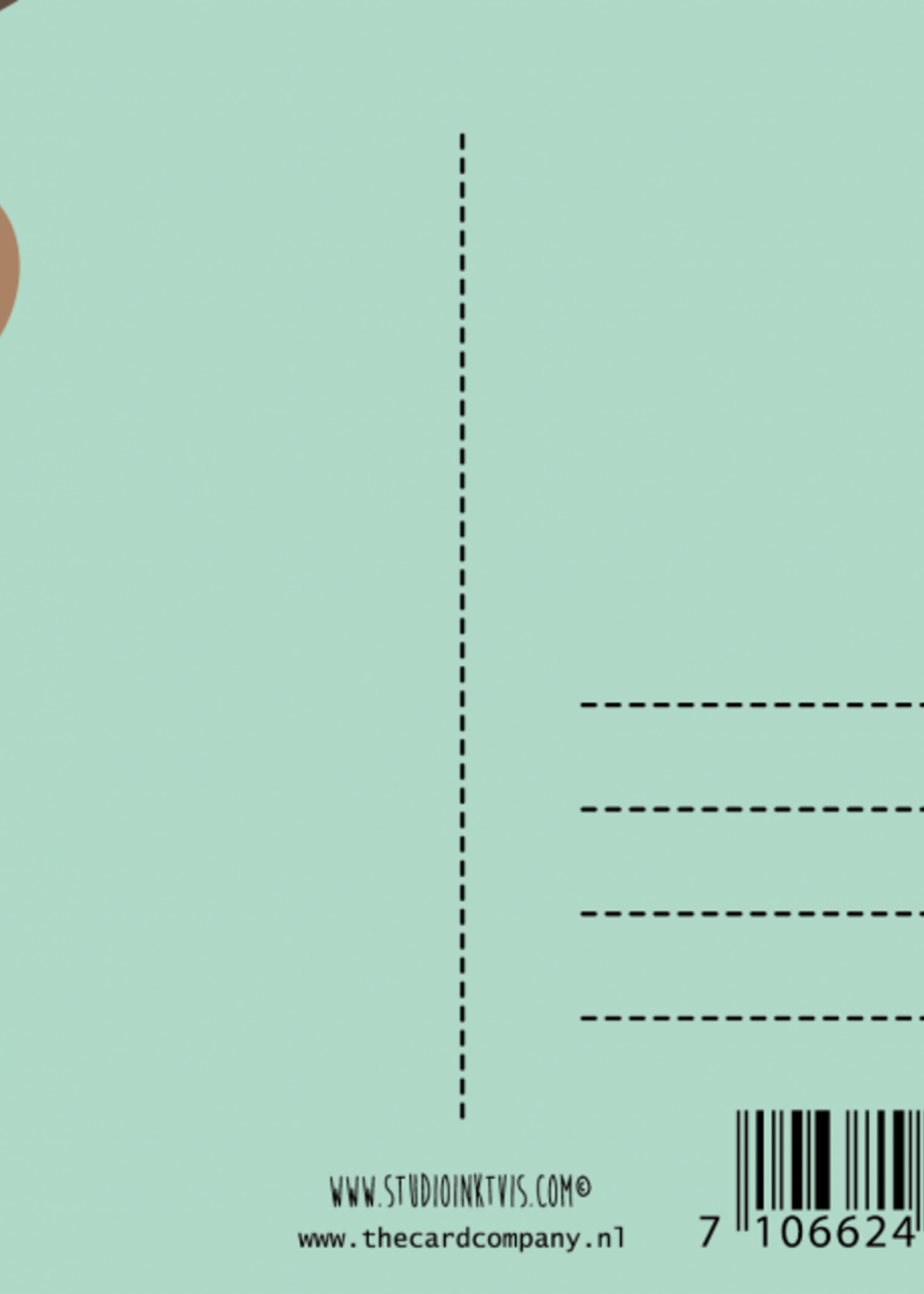 Kaart Hang in there Luipaard