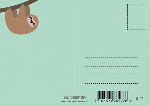 Kaart Hang in there Luipaard Kaart Hang in there Luipaard