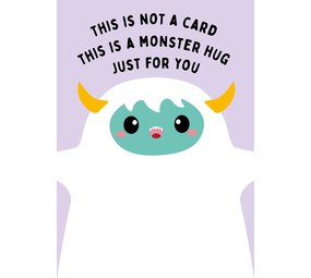Card Monster Hug Card Monster Hug