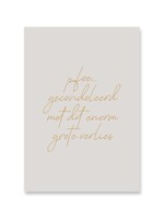 Card Condolences | gold foil