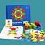 Houten educatieve puzzelbordset | 155 stuks