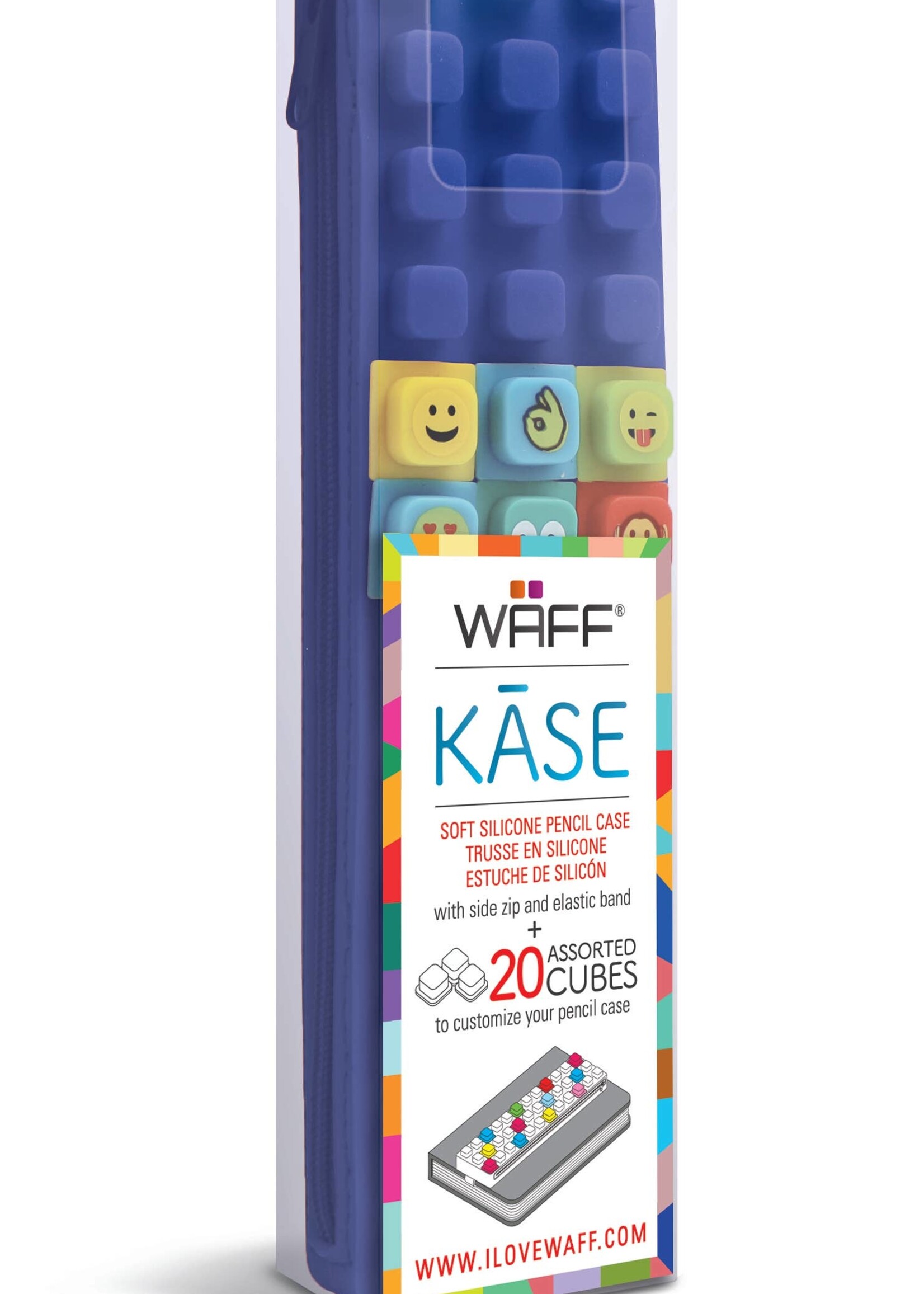 Waff Etui Met Kubussen Marineblauw