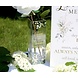 Flower Vase with Loving Text Flower Vase with Loving Text