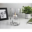 Floral Glass LED Candle In Loving Memory