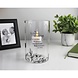 Floral Glass LED Candle In Loving Memory Floral Glass LED Candle In Loving Memory