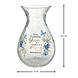 Crackle Glass Memorial Vase with Sympathy Verse Crackle Glass Memorial Vase with Sympathy Verse