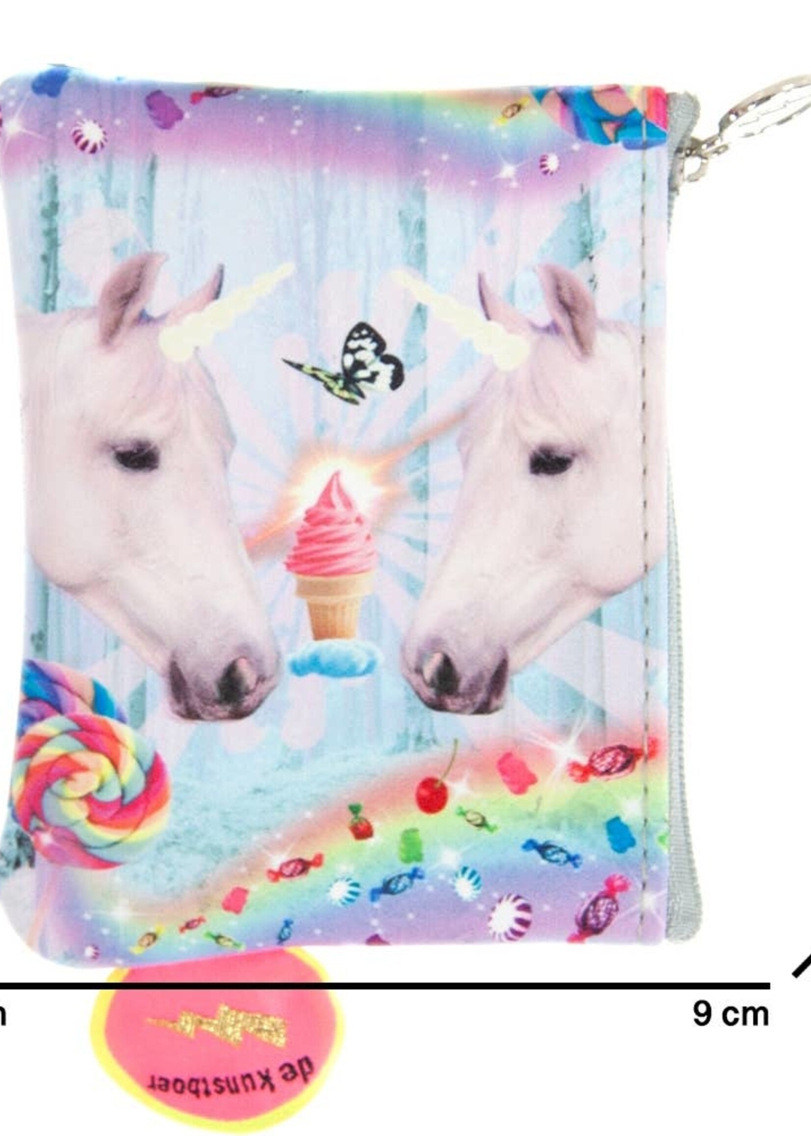 Portemonnee Eenhoorns Grijs