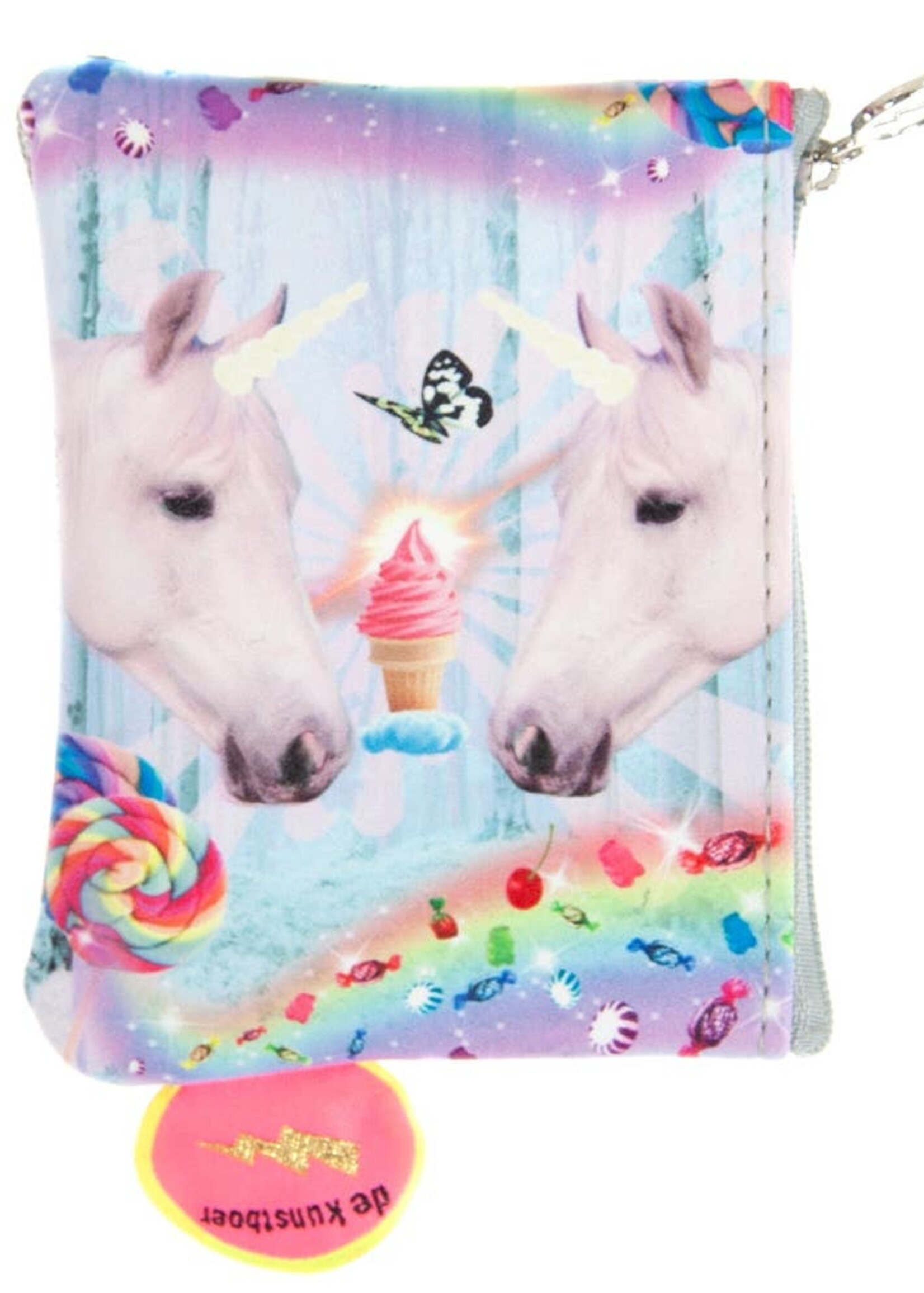 Portemonnee Eenhoorns Grijs