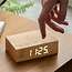 Flip Click Clock Bamboo Wood