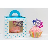 Verjaardagstaart Cupcake zeep met doos Verjaardagstaart Cupcake zeep met doos
